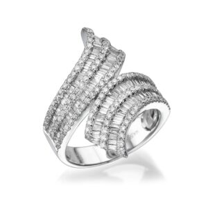 ARBEL Ring, 14k White set with Diamonds