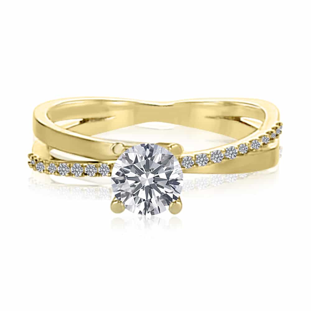 yellow gold engagement ring