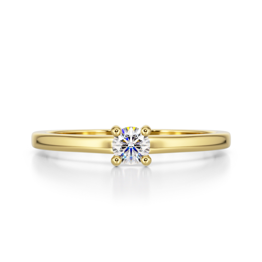 טבעת אירוסין בהתאמה אישית זהב 14 קראט, דגם דניאלה