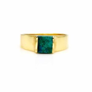 Eilat Gemstone Ring set in 14K Yellow Gold