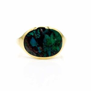 Eilat Gemstone Ring set in 14K Yellow Gold