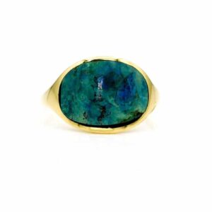 Eilat Gemstone Ring set in 14K Yellow Gold