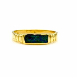 Eilat Gemstone Ring set in 14K Yellow Gold