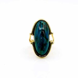 Eilat Gemstone Ring set in 14K Yellow Gold