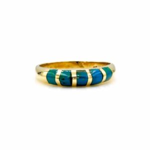 Eilat Gemstone Ring set in 14K Yellow Gold