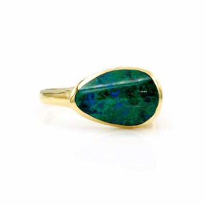 Eilat Gemstone Ring set in 14K Yellow Gold