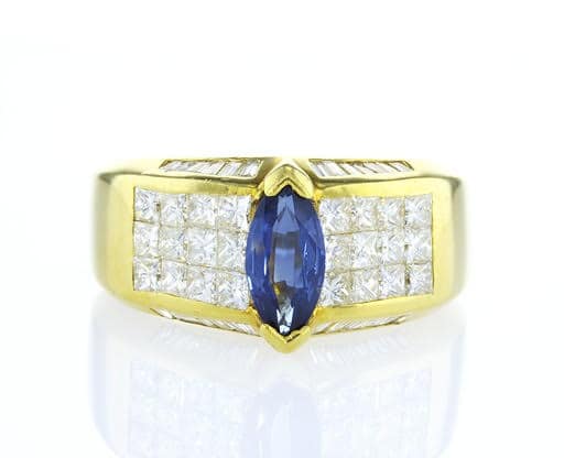 טבעת עם יהלומים