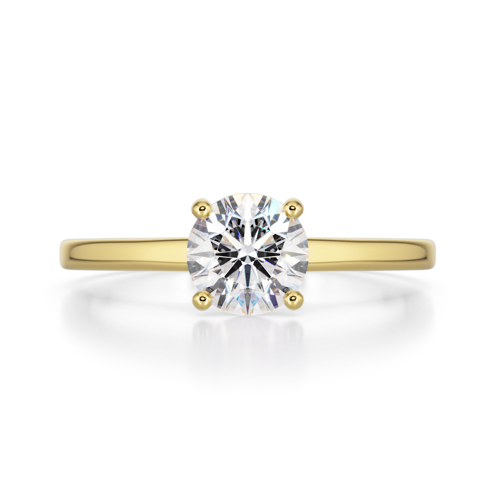 Affordable yellow gold engagement rings sale